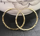 18k gold plated hoop earrings