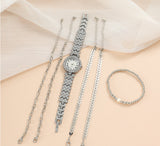 Diamond Women's Bracelet Watch Luxury Fashion Gift Box Watch Bracelet Six-piece Set